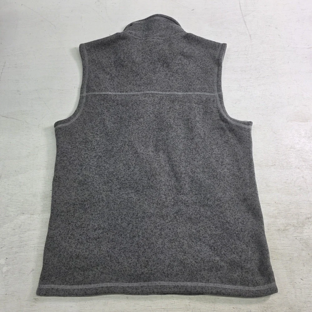The North Face Gordon Lyons Vest Gray Full Zip Fleece Lined Jacket Mens Sz M EUC
